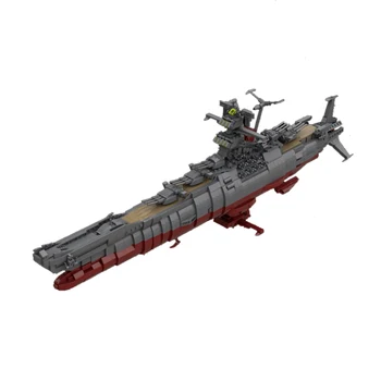 Moc Clássico de Animação de Space Battleship Yamato Famosa Nave espacial Militar de Armas do Navio de Espaço de Modelo de Blocos de Construção de Brinquedos de DIY