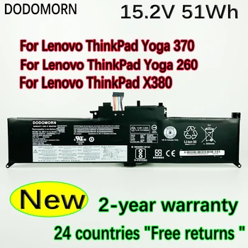 DODOMORN Bateria do Portátil De Lenovo ThinkPad Yoga 370 260 X380 00HW027 SB10F46465 00HW026 01AV433 01AV432 SB10F6464 SB10F97589z