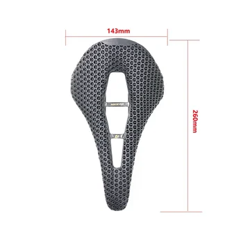 KOCEVLO 3D Impresso Almofada de Fibra de Carbono Almofada para Bicicleta de Montanha de Pilotagem Confortável Almofada de Equipamentos de Equitação