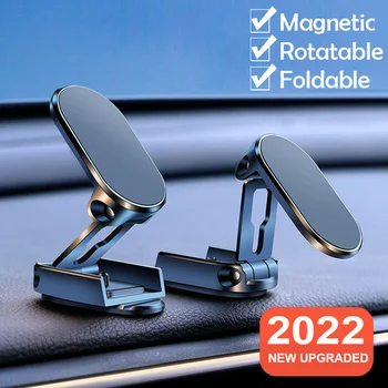 Dobrável Magnético Telefone Titular no GPS do Carro de Ventilação de Ar Mount Magnet Celular Stand Portátil do Carro Suporte Móvel Para o iPhone 13 Xiaomi