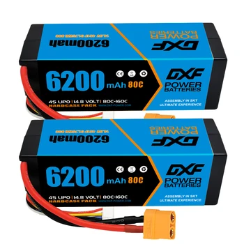 DXF 4S 14.8 V 6200mAh Bateria de Lipo 15.2 V 22.2 11.1 V V 7.4 V 6S 3S 2S 10000mAh 7000mAh 8000mAh 8400mAh 9200mAh 5200mAh para Carro RC