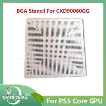 Calor direto 90*90MM Estêncil Para PS5 Placa Gráfica GPU CXD90060GG Para Sony Console de Jogos GPU BGA Reballing Estêncil Ferramentas de Reparo