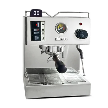 Comercial de Café e Melhorada Versão italiana Semi-automáticas de aço Inoxidável, Máquina de Café EM-18 Tempo de Extração de Exibição