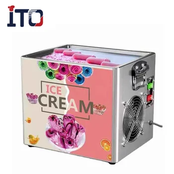 Tampo de mesa Mini sorvete Frito Preço da Máquina de Profissionais Maker Para Venda