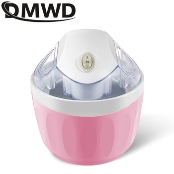 DMWD MINI Automática DIY Ice Cream Maker milk-shake Gelado Máquina de Fruta Fresca Sobremesa Sorvete do Congelador Milkshake Liquidificador com 500ml