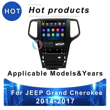 Tesla Estilo Vertical Android Smart auto-rádio Para Jeep Grand Cherokee 2014 - 2017 navegador gps para o carro DAB+ Carplay bluetooth