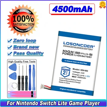 LOSONCOER 4500mAh HDH-003 Bateria para Nintendo Interruptor Lite Jogador de Jogo de Li-ion Recarregáveis
