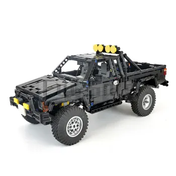 MOC-43124 Xtra Cab 4×4 caminhonete (Hilux) -de Volta para o Futuro por RM8 Garagem Modelo de Bloco de Construção Emendados Brinquedo Quebra-cabeça de Crianças