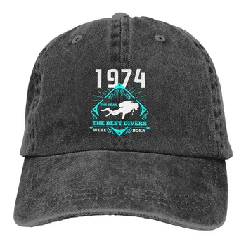 Mergulho Mergulho Multicolor Chapéu de Pico de Mulheres Tampa de 1974 Nasceu Personalizado Viseira de Protecção de Chapéus