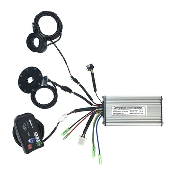 E-Bike Controlador+LED880 Sensor da exposição do Polegar Acelerador Bicicleta Elétrica Controlador de KT 36V/48V 250W 15A SM Peças do Kit