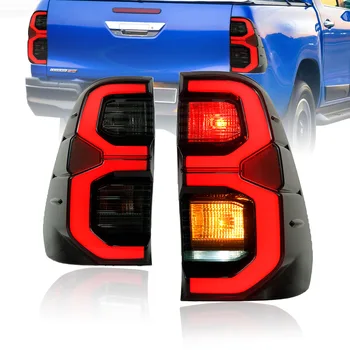 Para Toyota Hilux Revo Rocco 2015-2019 2020 LED Luzes Traseiras do Sinal de volta Inversa adicionais Luz de Freio, Lâmpada de Captação de Carro luzes traseiras